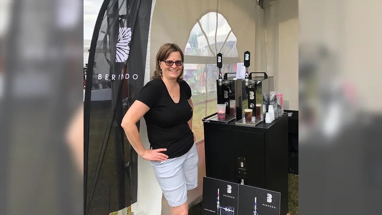 Berendo cold infused coffee at festival
