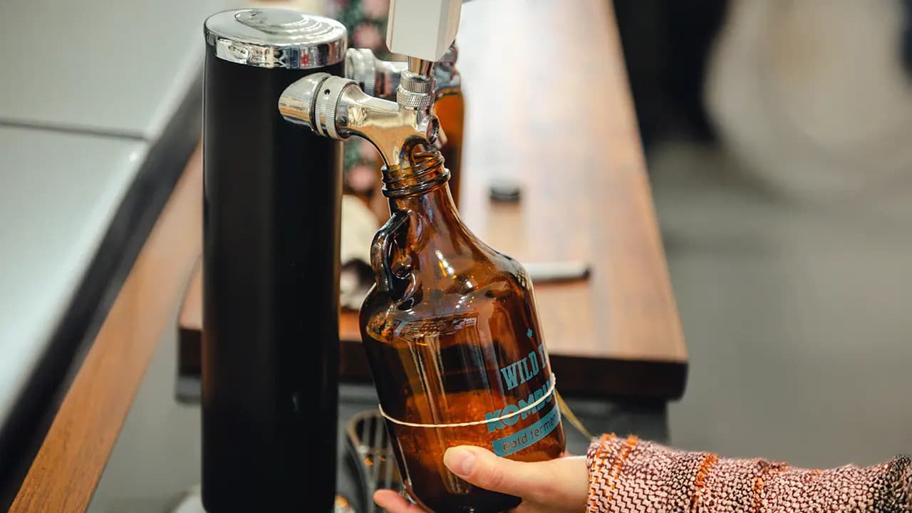 Wild Tea Kombucha Filling Growler