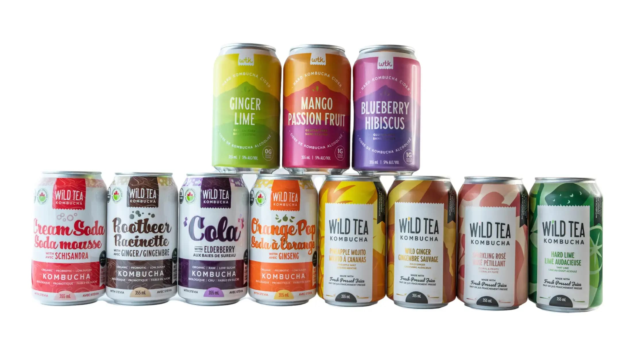 Wild Tea Kombucha Flavours