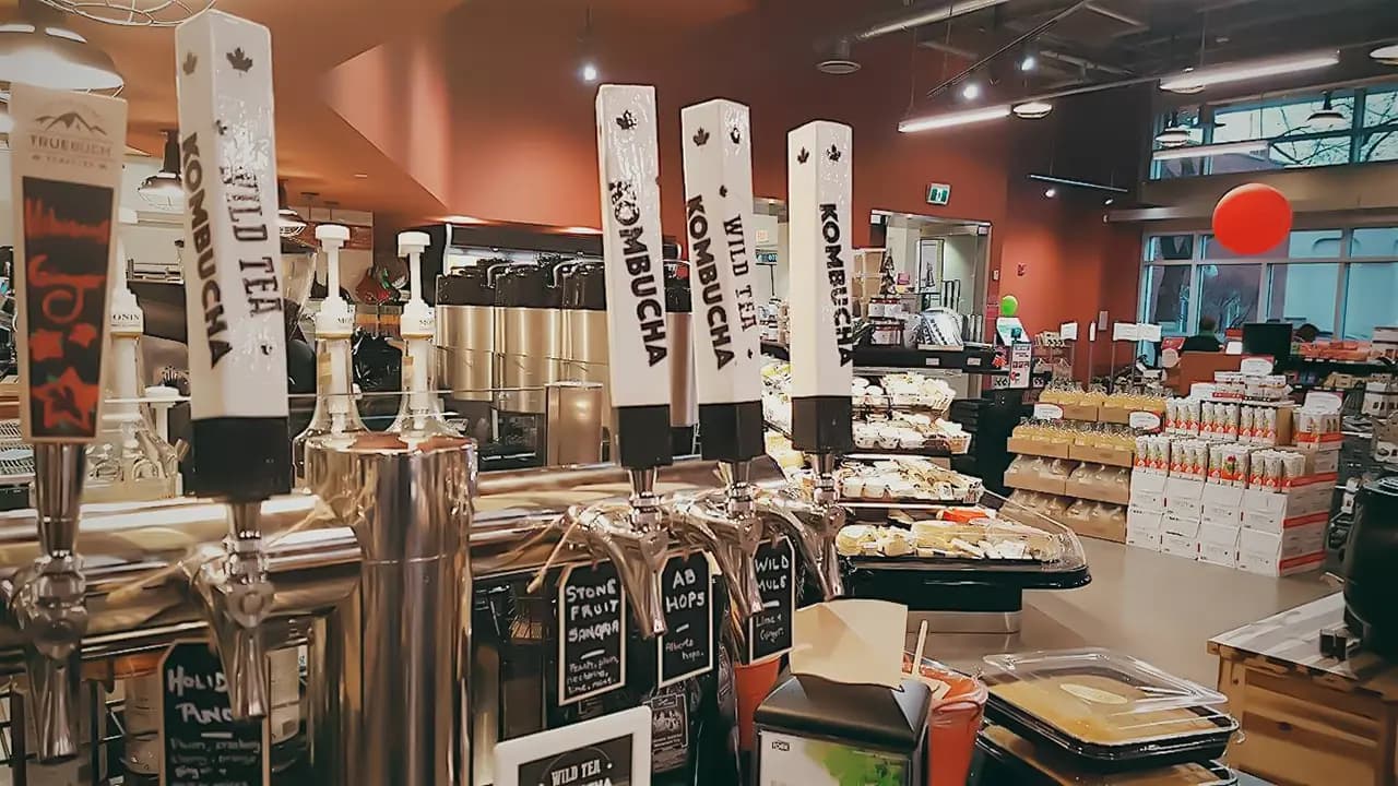 Wild Tea Kombucha in Store on Tap