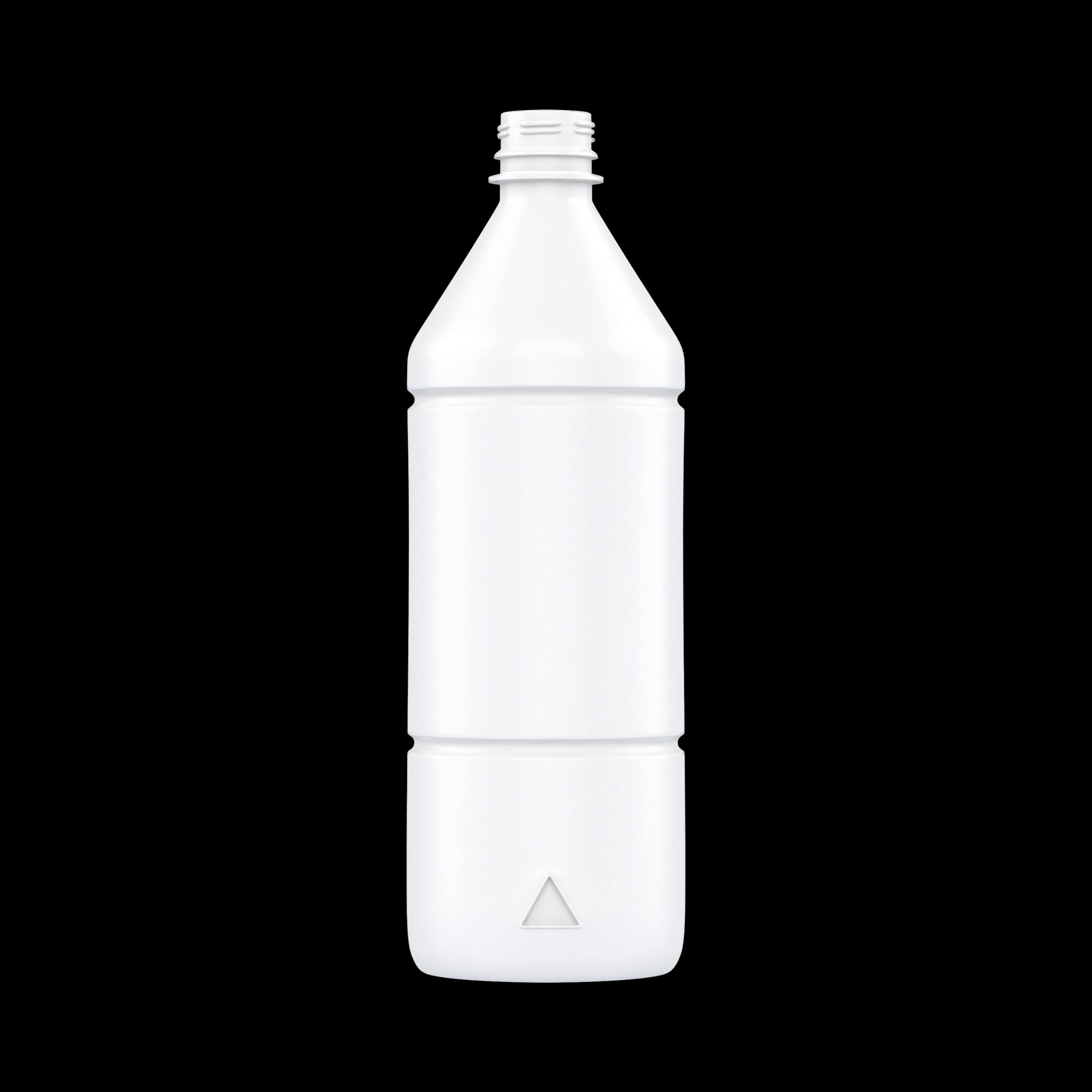 PET Plastic Chemical Bottle In White Plastic