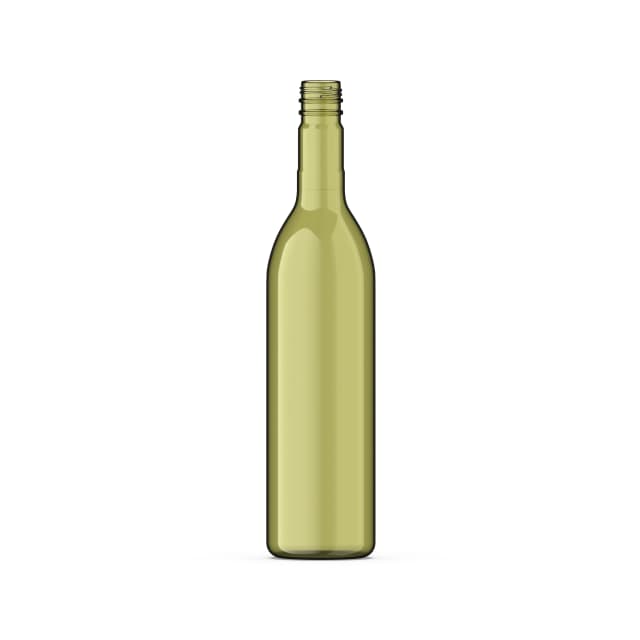 750ml Plastic Wine Bottle - Bordeaux Shape, Lightweight & Recyclable