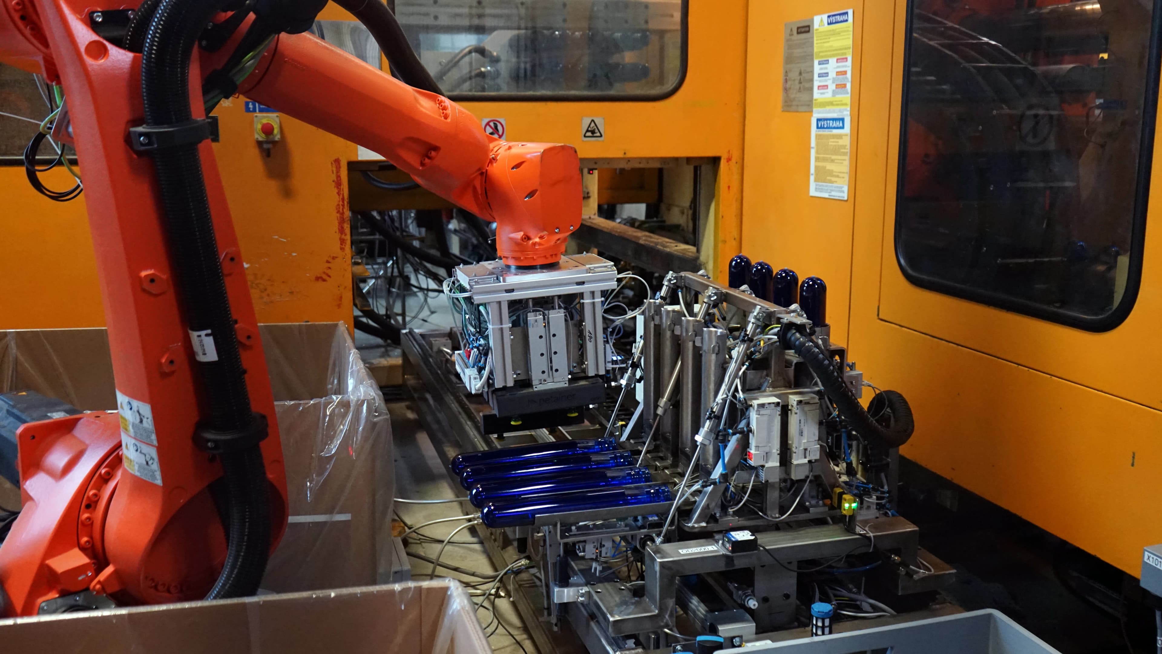 In-house PET bottle manufacturing line