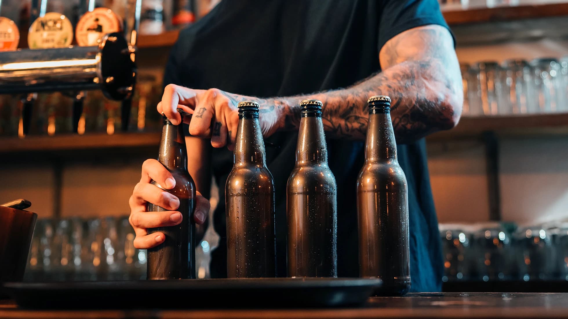 Reusable PET beer bottle