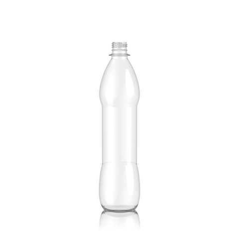 750ml PET Plastic Refillable Bottle - Curved - 28mm BPF