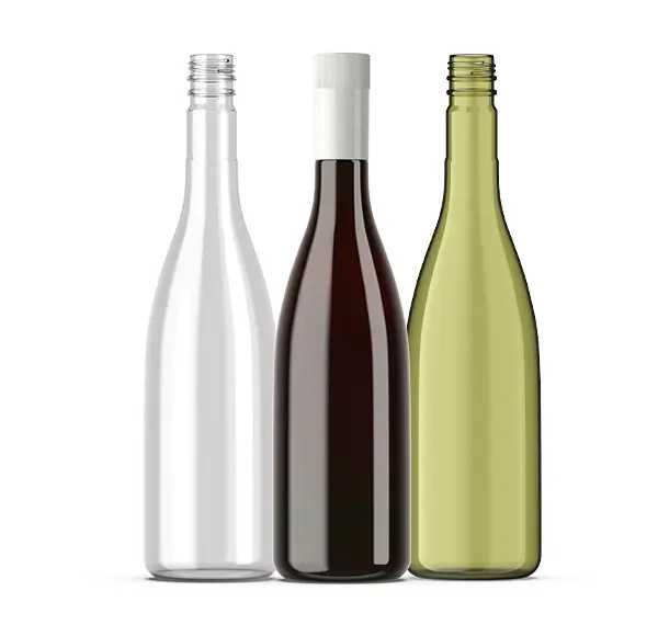 PET Plastic Burgundy/Bourgogne Wine Bottle 750ml