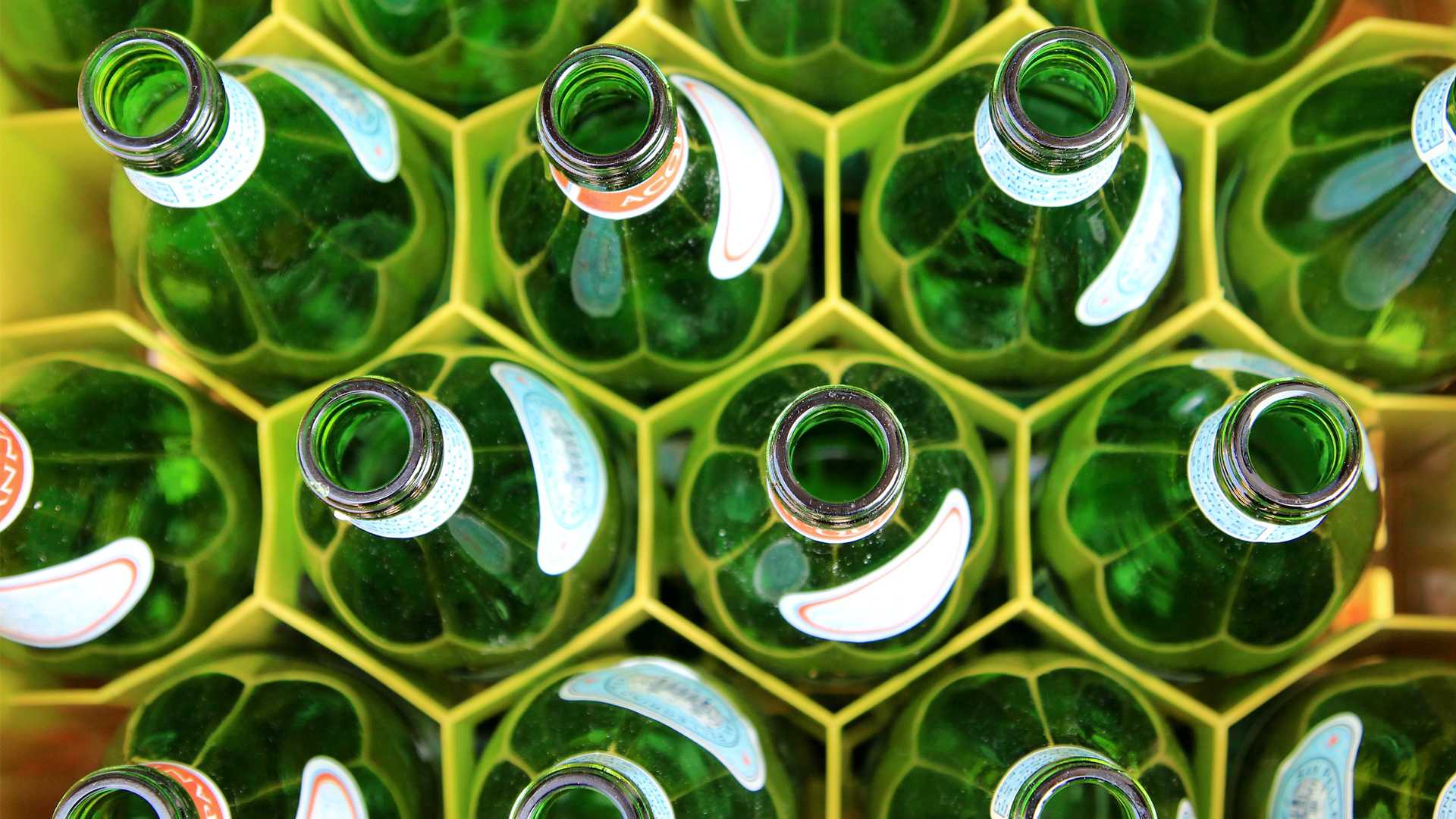 Crate Glass Bottles