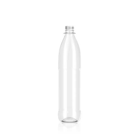 750ml PET Plastic Refillable Bottle - Rounded - 28mm BPF